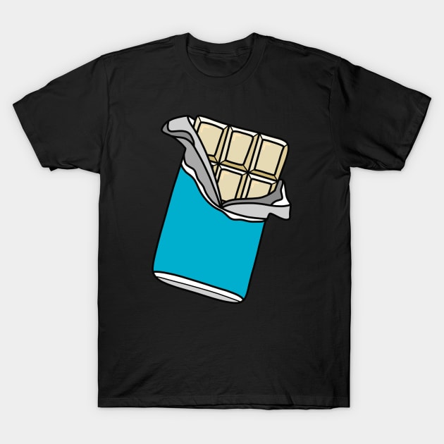 White Chocolate Bar T-Shirt by Kelly Louise Art